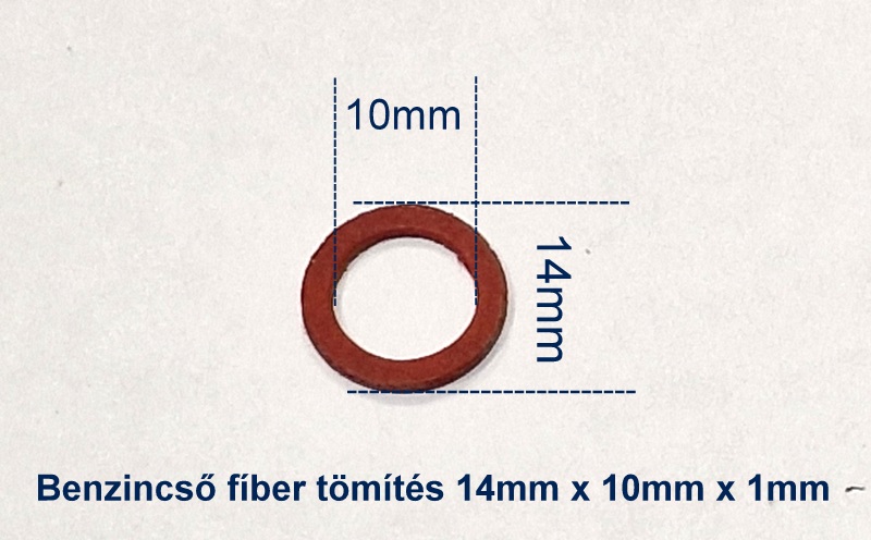 Benzincső fiber tömítés 10x1 (Tr.601)